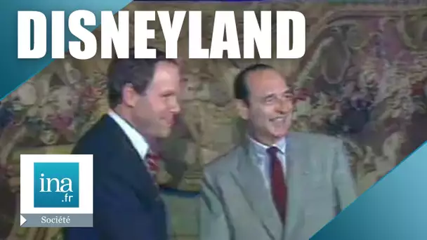 Jacques Chirac dit oui à Eurodisney | Archive INA