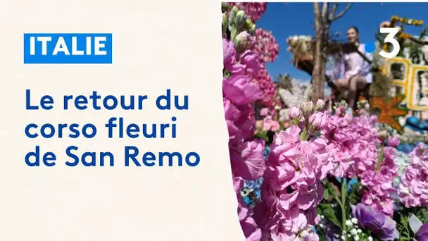 Le corso fleuri de San Remo est de retour après 4 ans d'absence