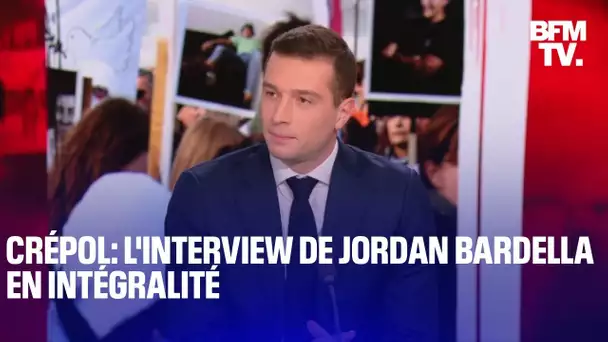 “Crépol: une France qui bascule?”: l'interview de Jordan Bardella en intégralité