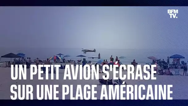 Un petit avion s'écrase sur une plage américaine