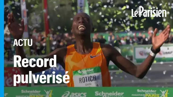 Marathon de Paris : le Kenyan Elisha Rotich s’impose et pulvérise le record de l’épreuve