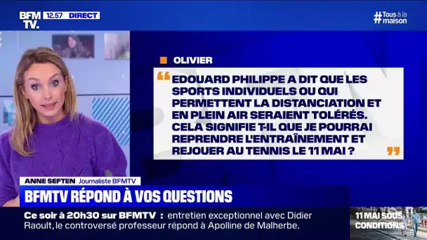 Vais-je pouvoir rejouer au tennis le 11 mai? BFMTV répond à vos questions