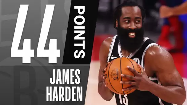 Harden SHINES in Detroit with 44 PTS, 8 AST, 14 REBS!