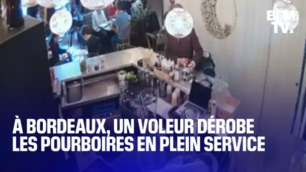À Bordeaux, un voleur dérobe les pourboires des restaurateurs en plein service