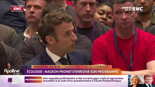 Présidentielle : Emmanuel Macron promet d'enrichir ses propositions sur l'écologie