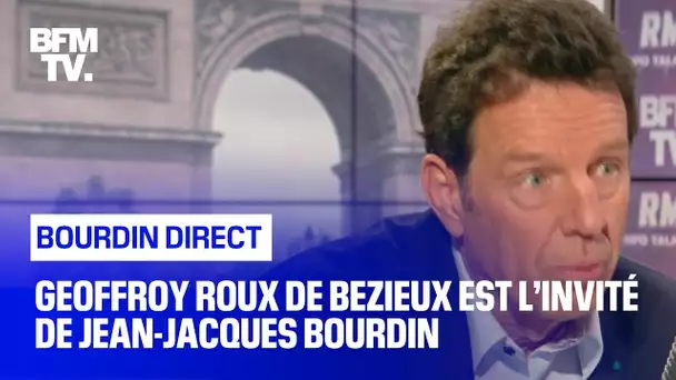 Geoffroy Roux de Bezieux face à Jean-Jacques Bourdin en direct