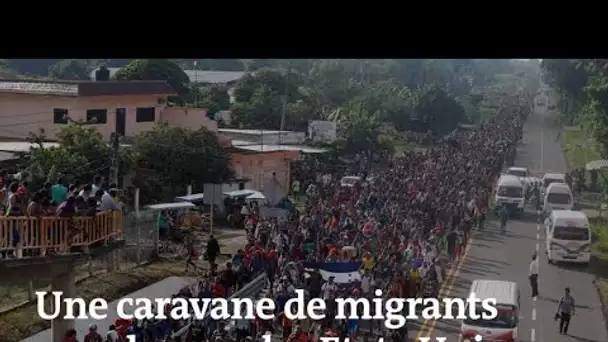 Honduras : des milliers de migrants marchent vers les Etats-Unis