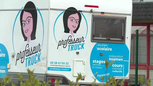 Professeur truck : en Normandie, une salle de classe itinérante dans un camping-car