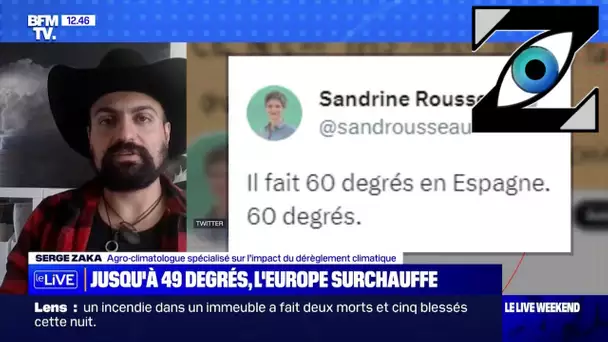 [Zap Actu] S. Rousseau « Il fait 60 degrés en Espagne », De records en recors, Requins... (17/07/23)