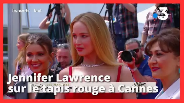 #Cannes2023 Jennifer Lawrence sur le tapis rouge à Cannes