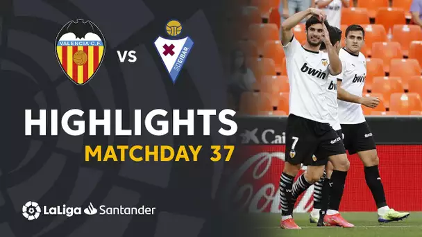 Resumen de Valencia CF vs SD Eibar (4-1)