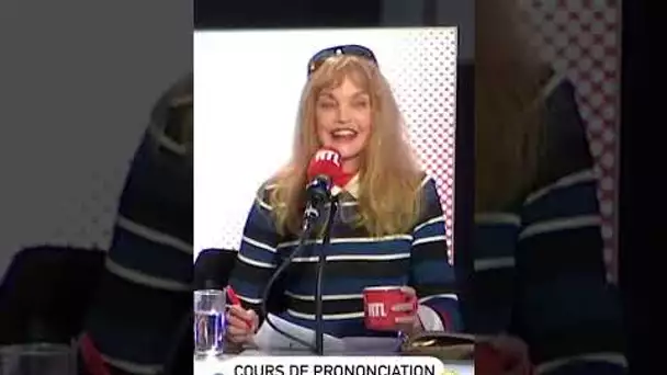 Cours de prononciation pour Arielle Dombasle