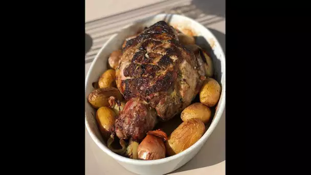 #RecetteConfinement 7 : gigot d'agneau rôti à l'ail et au romarin