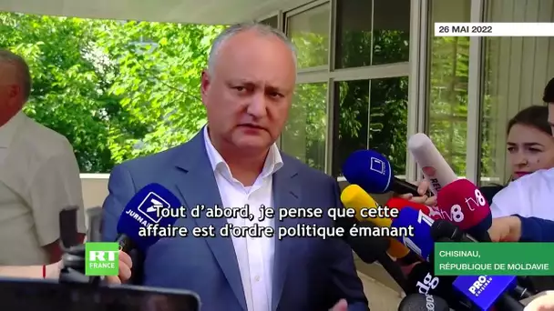 Moldavie : l’ancien président Dodon s’adresse à la presse à la sortie du tribunal