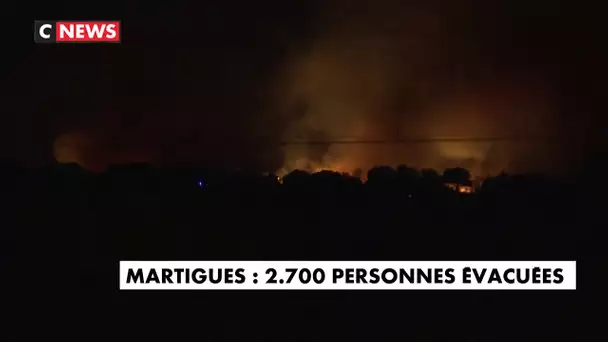 Martigues : 2.000 personnes évacuées à cause d'un incendie