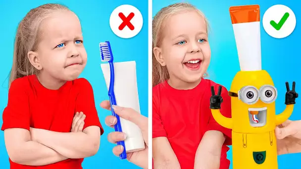 COMMENT APPRENDRE L'HYGIÈNE PERSONNELLE À TON ENFANT || ASTUCES BRILLANTES D'ÉDUCATION