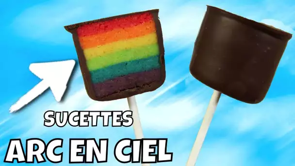 ♡• RECETTE SUCETTE ARC EN CIEL | RAINBOW POP CAKE •♡