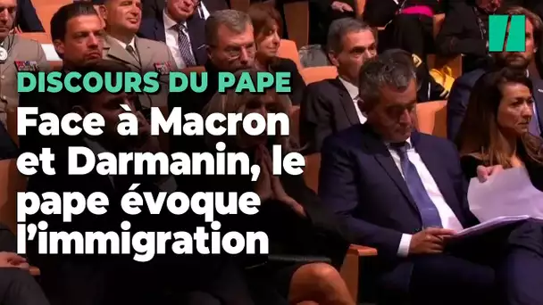 Face à Macron et Darmanin, le pape adresse ses mises en garde sur l’immigration et la fin de vie