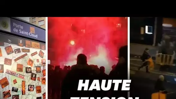 Avant PSG-Galatasaray, les images des échauffourées entre supporters et policiers