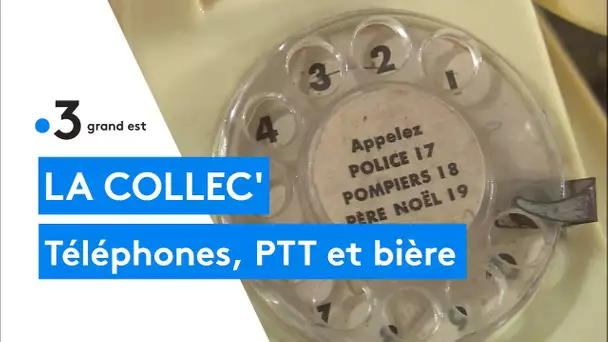 Les collections : Bernard fou des objets des PTT du téléphone aux boîtes aux lettres et à la bière