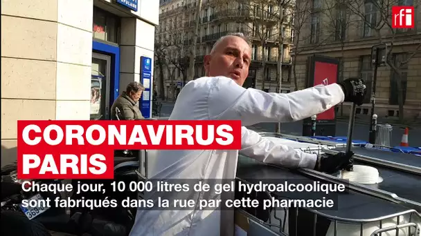 Chaque jour, 10 000 litres de gel hydroalcoolique sont fabriqués dans la rue par cette pharmacie