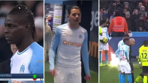 Om 1-2 Losc : Petard sur Strootman, rouge Thauvin qui insulte la var, 1ier but Balotelli,pepe doublé