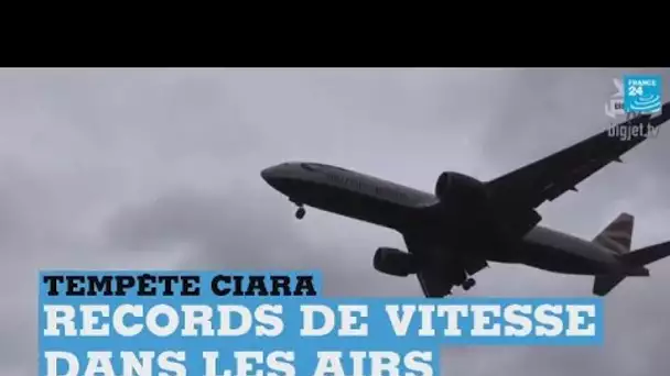 Tempête Ciara : des avions de ligne battent des records de vitesse