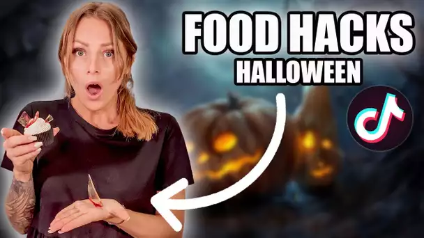 JE TESTE DES FOOD HACKS TIKTOK HALLOWEEN !