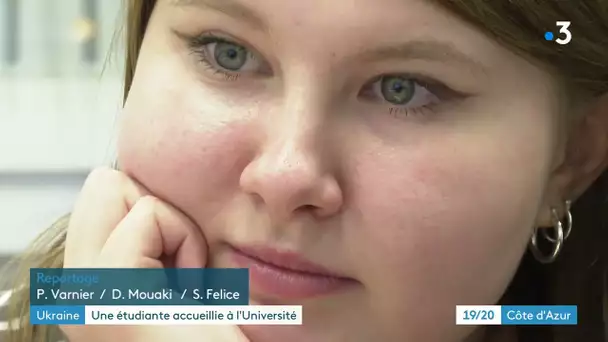 Une étudiante d'Ukraine reprend ses études à Nice