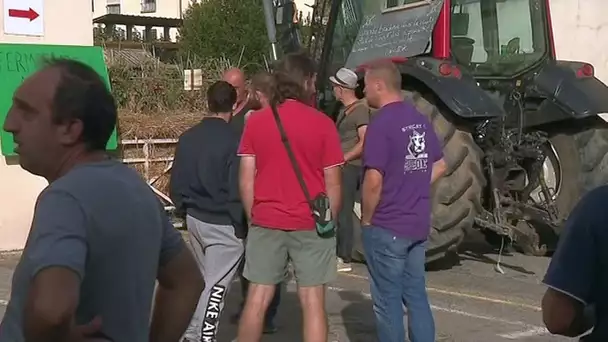Aude : manifestation à Limoux contre la suspension de l'agrément sanitaire de l'abattoir de Quillan