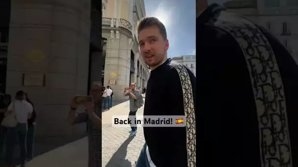 Back home 🏡 Luka Doncic takes a walk through his old stomping grounds in Madrid! 🇪🇸 | #Shorts