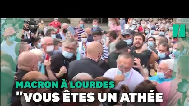 Incident lors du bain de foule d'Emmanuel Macron à Lourdes