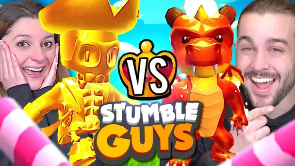 GUILLAUME VS KIM SUR STUMBLE GUYS ! QUI GAGNERA LE PLUS DE FINALE ?