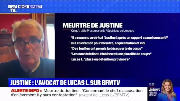 Justine: l'avocat du suspect s'exprime sur BFMTV
