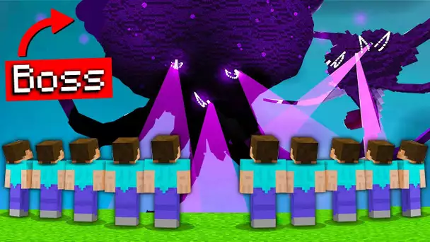 Est-ce que 100 joueurs peuvent tuer le Wither Storm ? (le boss impossible de Minecraft)