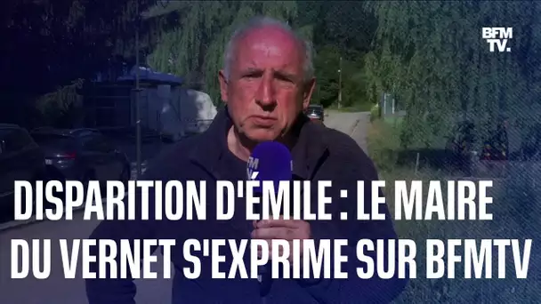 Disparition d'Émile: François Balique, maire du Vernet, s'exprime sur BFMTV