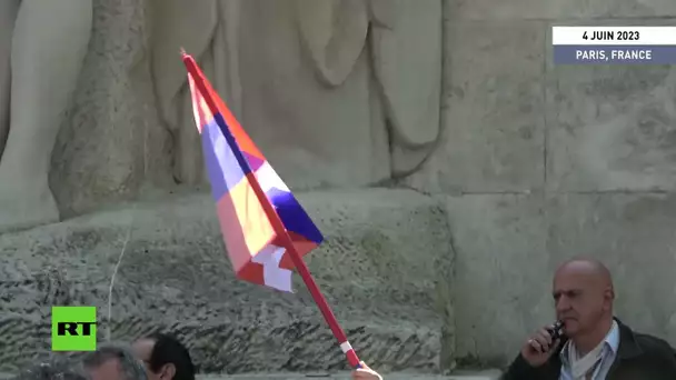 🇫🇷 France : la diaspora arménienne proteste contre la situation dans le  Haut-Karabagh à Paris
