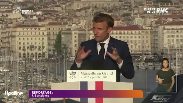 Macron annonce des aides pour Marseille mais sans plan, ni "chèque en blanc"