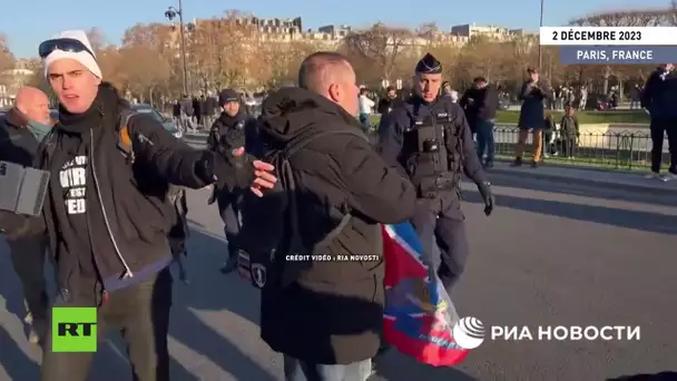 🇫🇷 Paris : face à face entre militants pro-ukrainiens et pro-Donbass