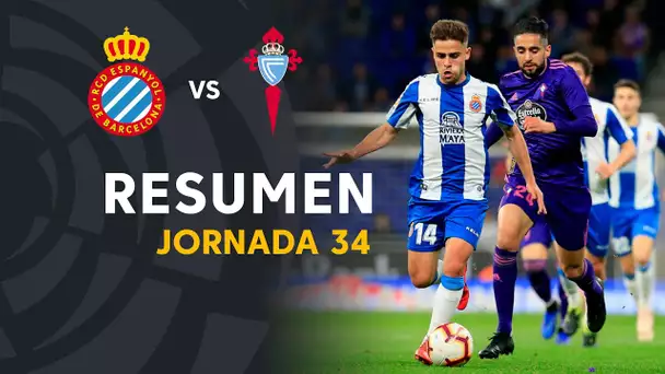 Resumen de RCD Espanyol vs RC Celta (1-1)