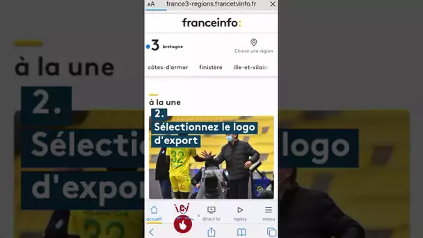 Comment installer la navigation mobile de France 3 Régions sur votre smartphone