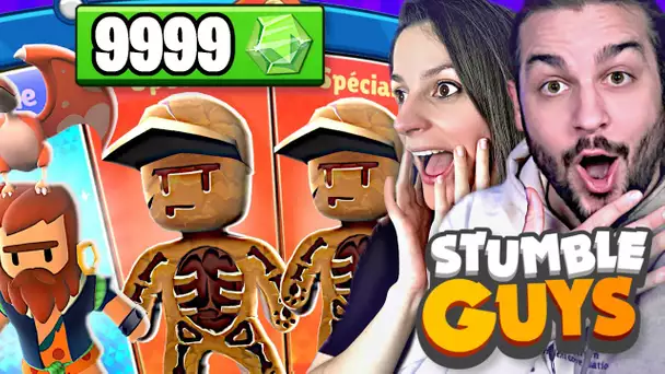 10000 GEMMES DE MEGA PACK OPENING SUR STUMBLE GUYS !