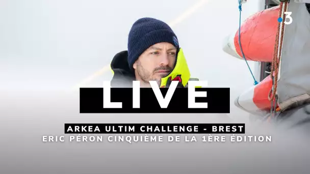 Arkea Ultim Challenge. Suivez l'arrivée d'Eric Péron à Brest, cinquième de la course