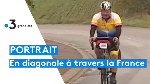 Gilbert Boch, diagonaliste qui sillonne la France à vélo d'une extrémité à l'autre