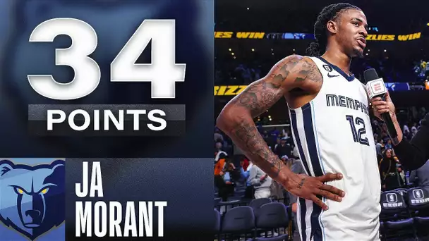 Ja Morant Puts On A Show In Home Opener 👀 | 34 PTS & 9 AST
