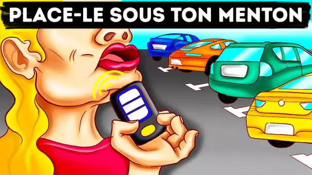 Tu ne Trouves pas ta Voiture ? Tiens la Télécommande sur ton Menton (et ça Marche Vraiment !)