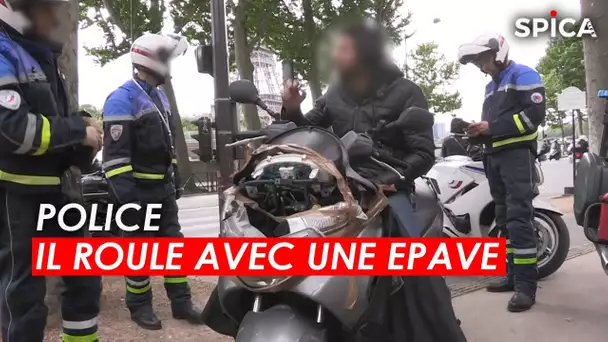 POLICE : contrôlé, il roule avec une épave