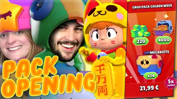 LE MEILLEUR PACK OPENING BRAWL STARS DE NOTRE VIE ! GOLDEN WEEK PACK OPENING BRAWL STARS