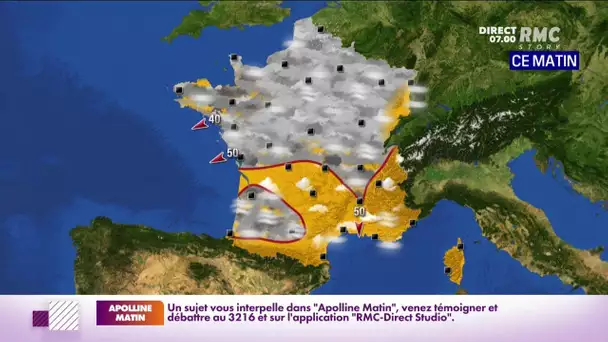 Météo : la grisaille reste tenace sur toute la moitié nord du paysf