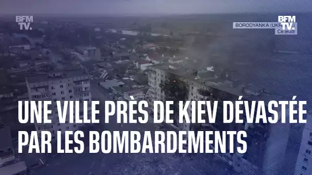 Ukraine: les images de Borodianka, petite ville à 60km de Kiev, dévastée par les bombardements